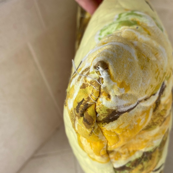 Vintage Handmade Repurposed Quilted Throw Pillow - Picture 4 of 9